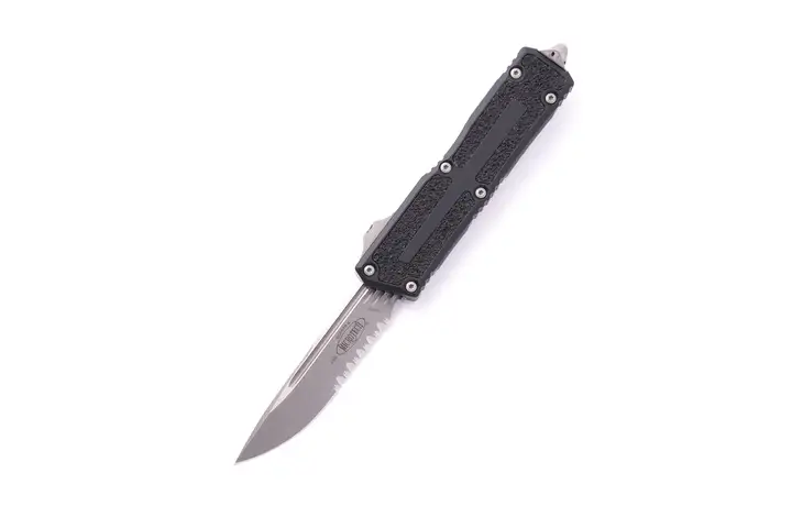 Microtech Scarab II S/E Gen III Apocalyptic Partial Serrated 3.95in Automatic Folding Knife w/ Free  - view 2